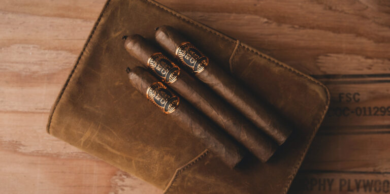 Smoking cuban cigar