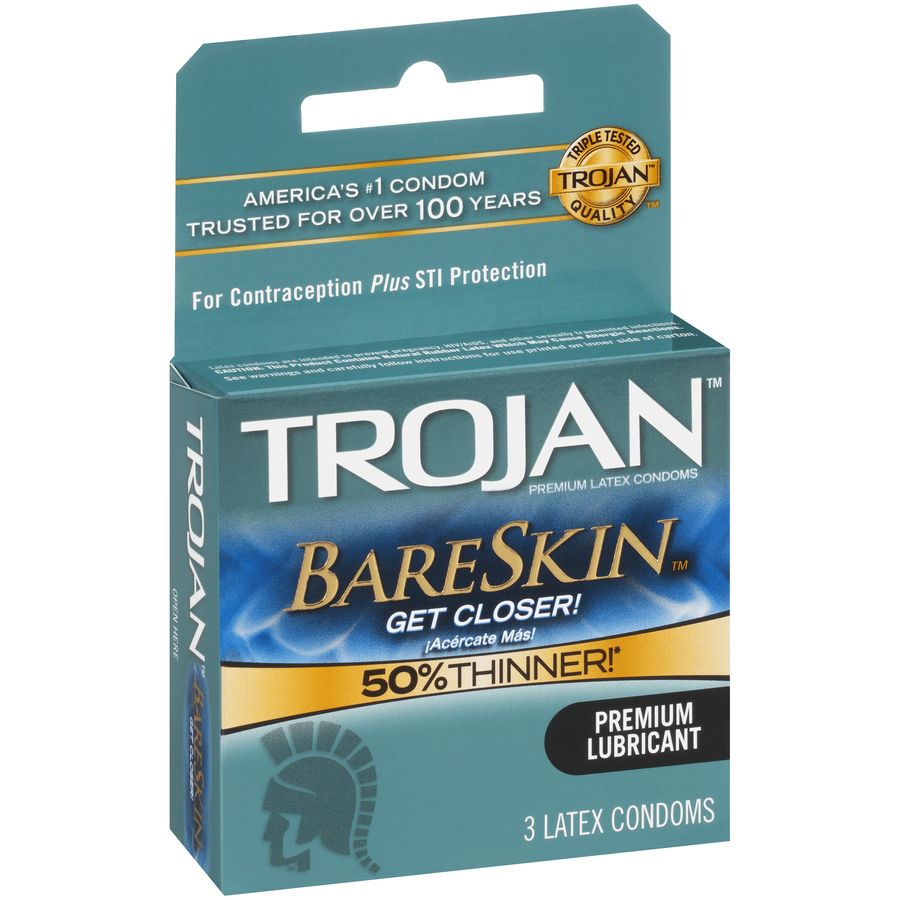 H&B Trojan (Bare Skin) Gray 6/3pk