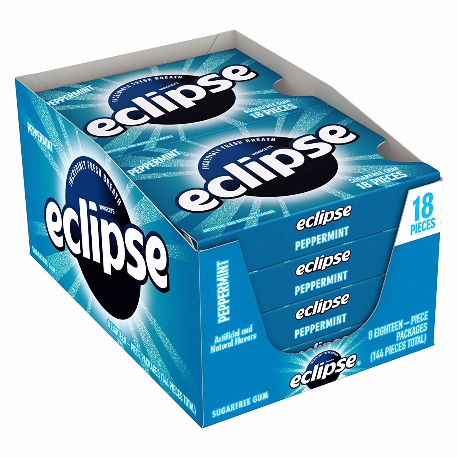 GUM ECLIPSE PEPPERMINT 8-18CT