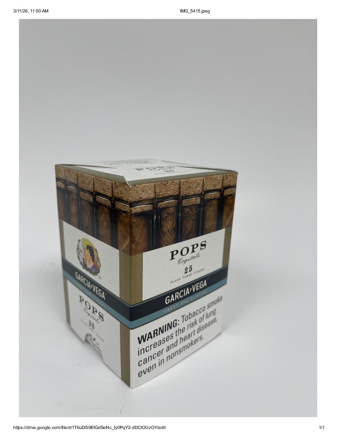 GYV CRYSTAL SWEET & CLASSIC POPS 25CT