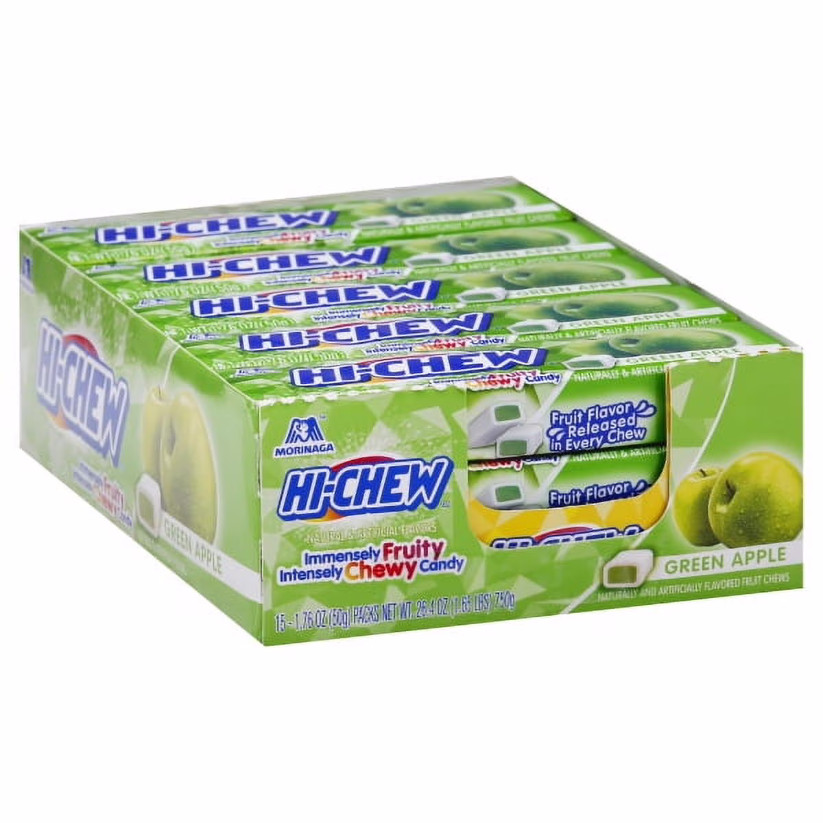 GUM HI-CHEW GRN APPLE 15-1.76OZ