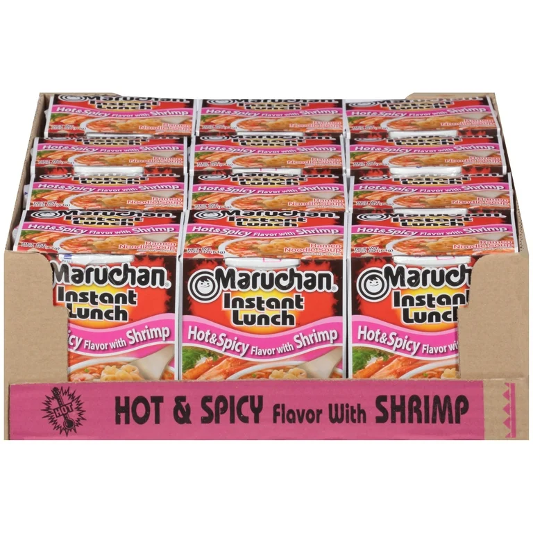 NBS MARUCHAN CUP NOODLE H&S SHRIMP 12CT