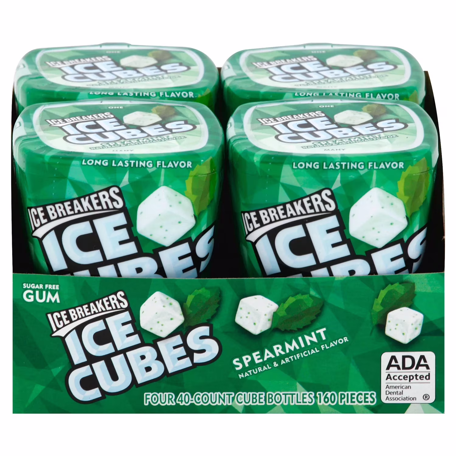 GUM ICE BREAKERS ICE CUBE SPRMNT 4/40CT