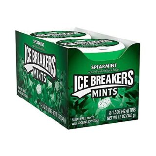 GUM ICE BREAKERS SPEARMINTS 8/1.5OZ