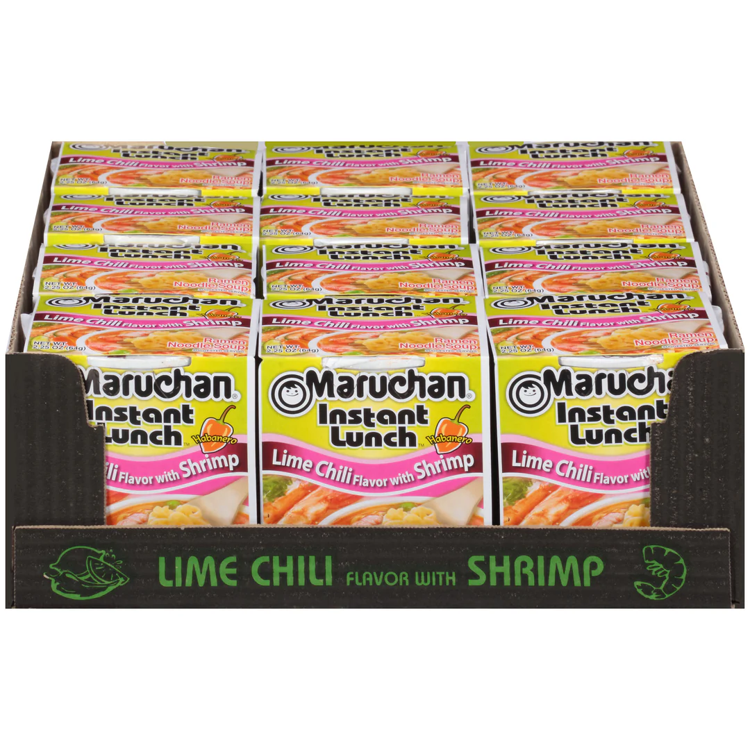 NBS MARUCHAN CUP NOODLE LME CHL SHRIMP 12CT