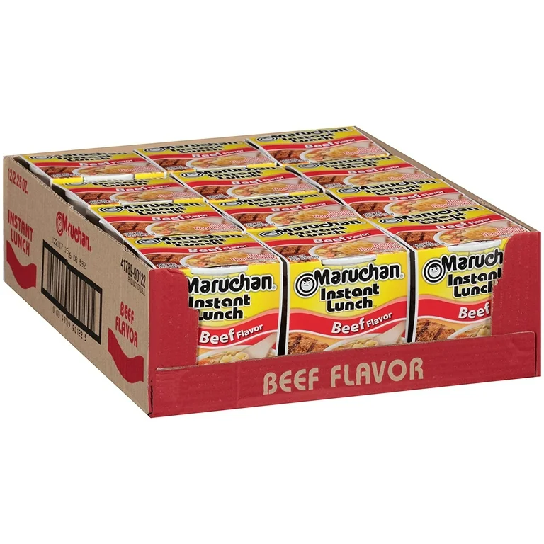 NBS MARUCHAN CUP NOODLE BEEF 12CT