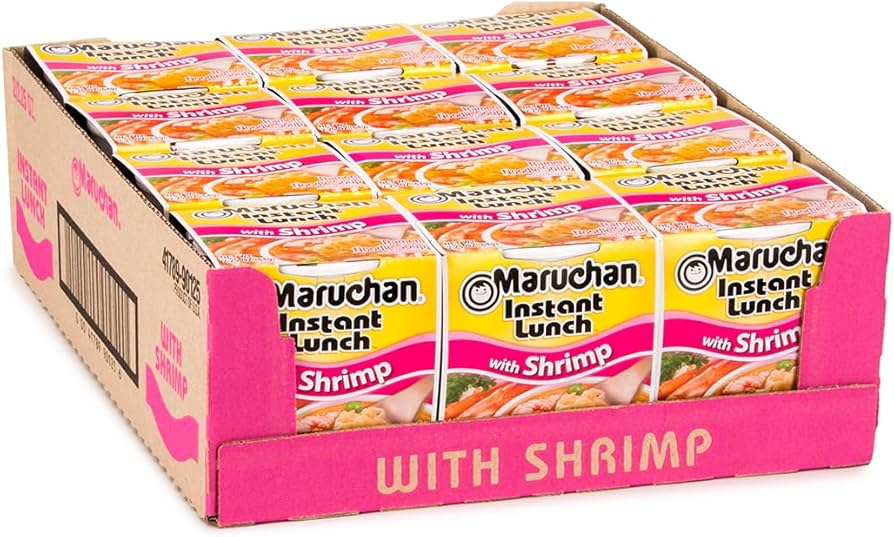 NBS MARUCHAN CUP NOODLE SHRIMP 12CT