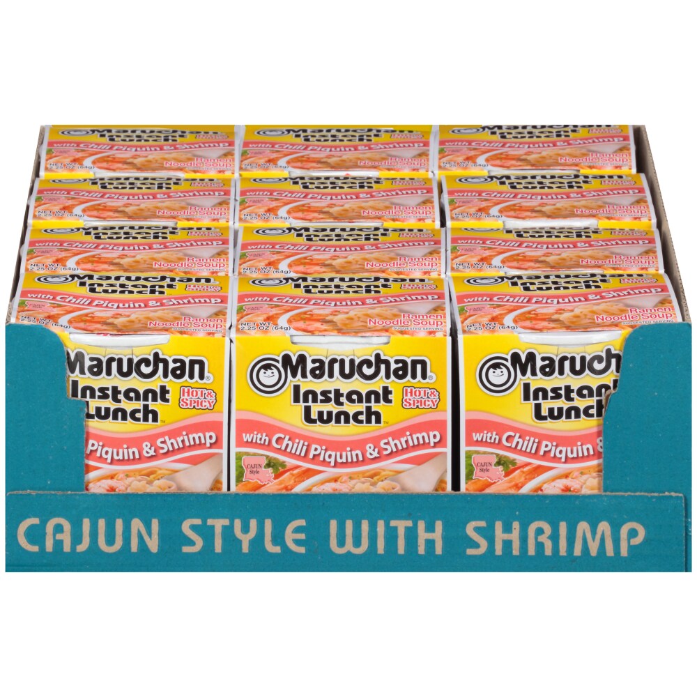 NBS MARUCHAN CUP NOODLE CHLI PIQUIN & SHRIMP 12CT