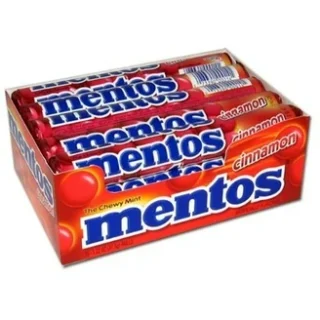 GUM MENTOS ROLL CINNAMON 15-1.32OZ