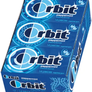 GUM ORBIT PEPERMINT 12-14CT