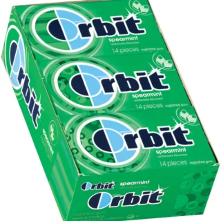 GUM ORBIT SPEARMINT 12-14CT