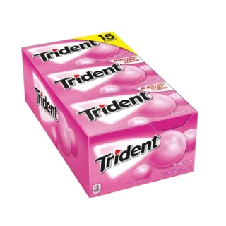 GUM TRIDENT BUBBLEGUM 15-14CT