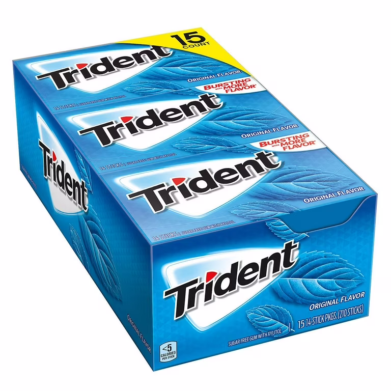 GUM TRIDENT ORIGINAL 15-14CT