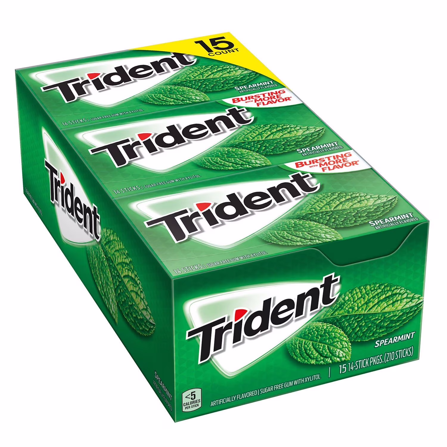 GUM TRIDENT SPEARMINT 15-14CT